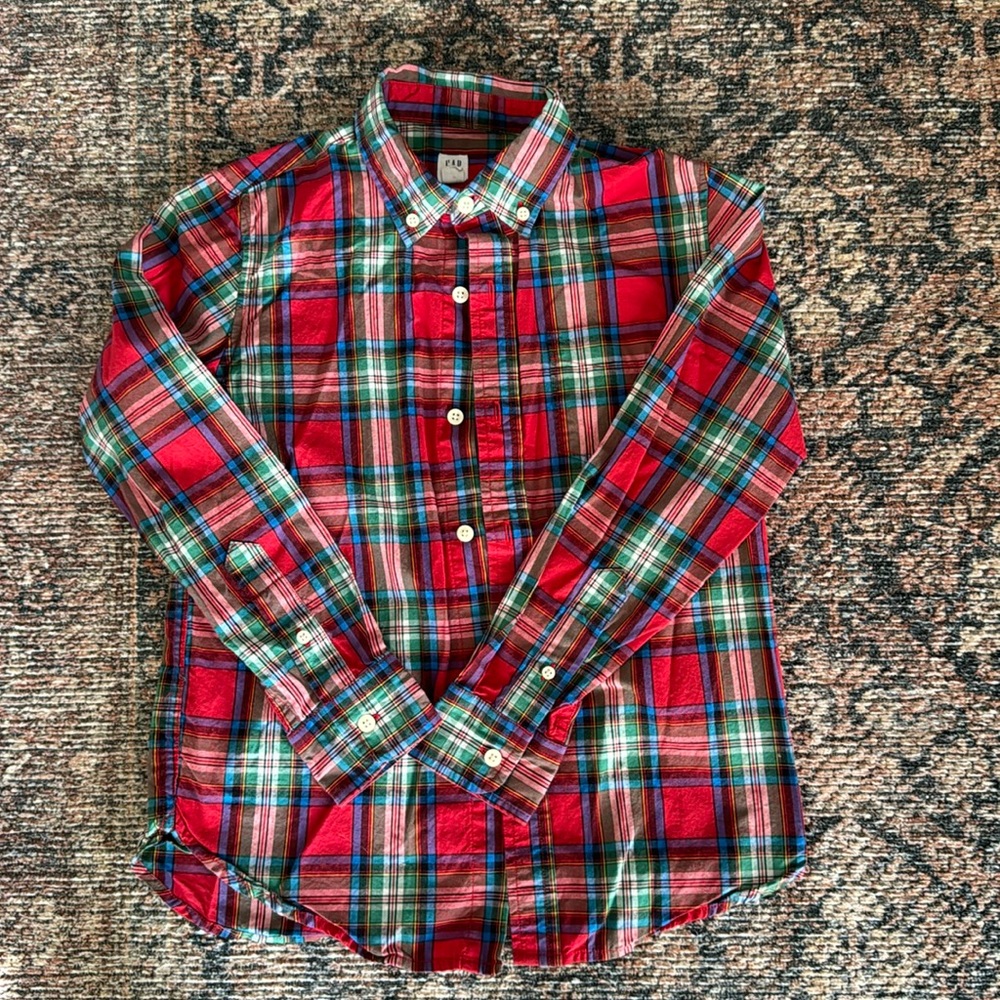 🌟Boys Gap Plaid Button Down